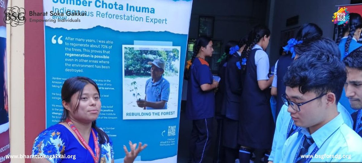 bsgindofficial's tweet image. #BharatSokaGakkai organized its 131st #SOHA exhibition at the Cluny Women&apos;s College, Kalimpong on #WorldEnvironmentDay (5th June 2024). Students shared their own experience on how they are making a difference for sustainability through their everyday choices.