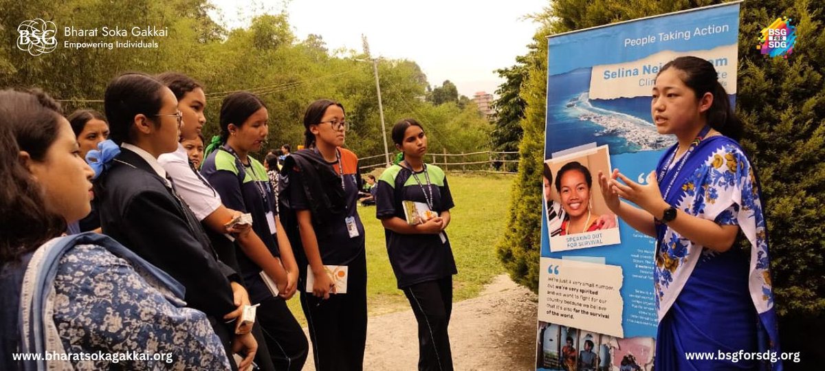 bsgindofficial's tweet image. #BharatSokaGakkai organized its 131st #SOHA exhibition at the Cluny Women&apos;s College, Kalimpong on #WorldEnvironmentDay (5th June 2024). Students shared their own experience on how they are making a difference for sustainability through their everyday choices.