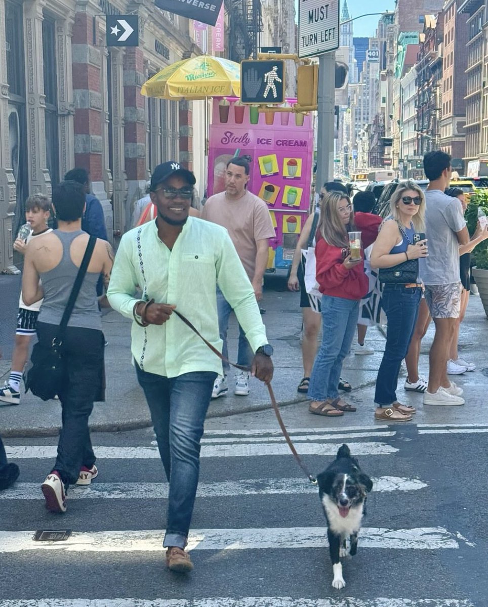 MelvynLubega's tweet image. "In New York, you can be a new man [or dog]"-Hamilton, the musical (2015)

Just an African Child and an Australian Sheepdog enjoying summer in the big city.

#NewYork #dogsofnewyork #mansbestfriend
#LifelsTobeLived