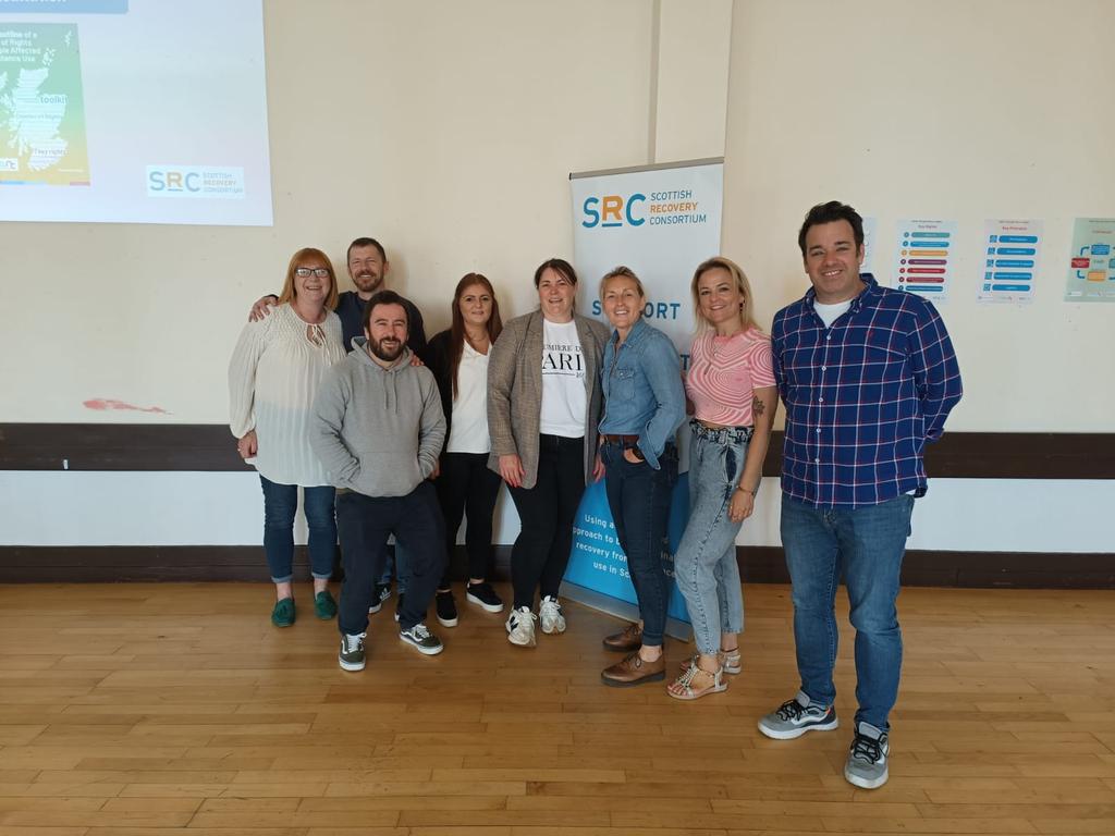 traceymcfallCEO's tweet photo. @SRConsortium team in Fife.  @FifeADP charter of Rights Consultation event.  Thanks to @alan_miller01 for attending and all recovery communities.  Looking forward to conversations. https://t.co/FQVfX3cTT1