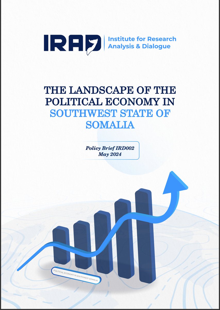 iradinstitute's tweet photo. Our new policy paper, “The Landscape of the Political Economy of the Southwest State of #Somalia,” is now online. The paper dives into state specific challenges and offers key recommendations for #socioeconomic #development. 
🔗Read more: https://t.co/mSMQSFdH47
@HIPSINSTITUTE https://t.co/Yd05KMGCyV