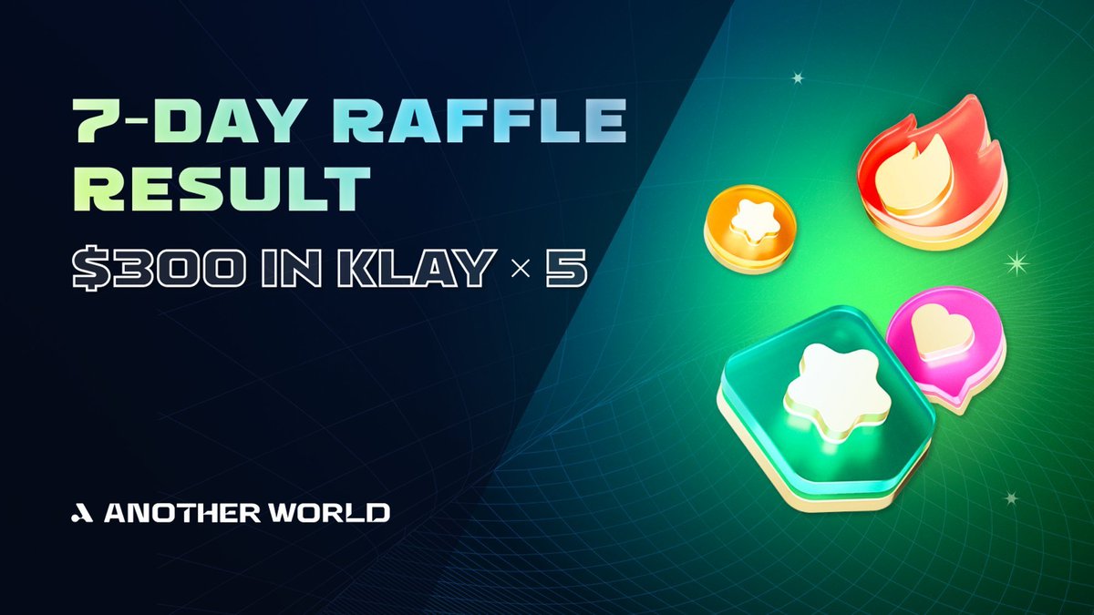 Lamina1 Asia (@lamina1asia) on Twitter photo 🎉Congratulations to Week 10's Quiz-to-Earn 7-Day Raffle Winners!
💰Rewards: 300USD in $KLAY x 5
🏅Winners🏅
<a href="/PcgameL/">Tenma</a>
<a href="/Inhapark75/">박인하</a>
<a href="/bugs2177/">Bugs Bunny</a>
<a href="/mrahul99205/">Rahul more</a>
<a href="/Bexco33/">옆구리 ❤️</a>
📌After Week 11, the 7-Day Raffle will be discontinued, but Quiz-to-Earn will still be available.
🔥Don’t miss 🎉Congratulations to Week 10's Quiz-to-Earn 7-Day Raffle Winners!
💰Rewards: 300USD in $KLAY x 5
🏅Winners🏅
<a href="/PcgameL/">Tenma</a>
<a href="/Inhapark75/">박인하</a>
<a href="/bugs2177/">Bugs Bunny</a>
<a href="/mrahul99205/">Rahul more</a>
<a href="/Bexco33/">옆구리 ❤️</a>
📌After Week 11, the 7-Day Raffle will be discontinued, but Quiz-to-Earn will still be available.
🔥Don’t miss