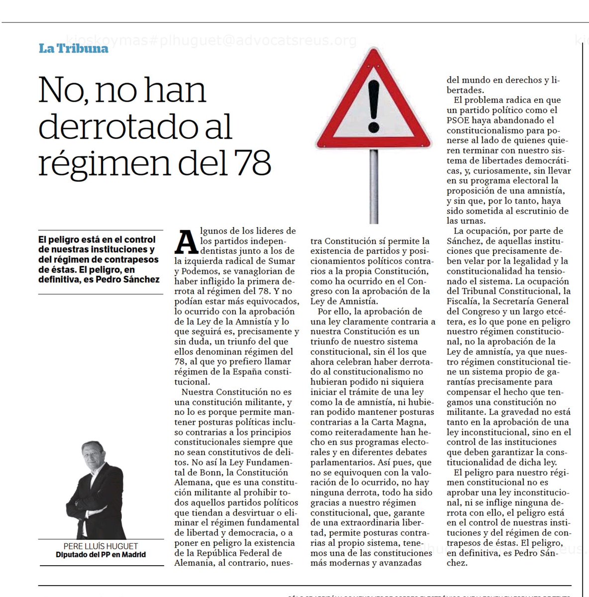 Os dejo mi tribuna de hoy en el <a href="/diaridtarragona/">Diari de Tarragona</a> sobre la aprobación de la Ley de Amnistía

🔗 diaridetarragona.com/movil/opinion/…