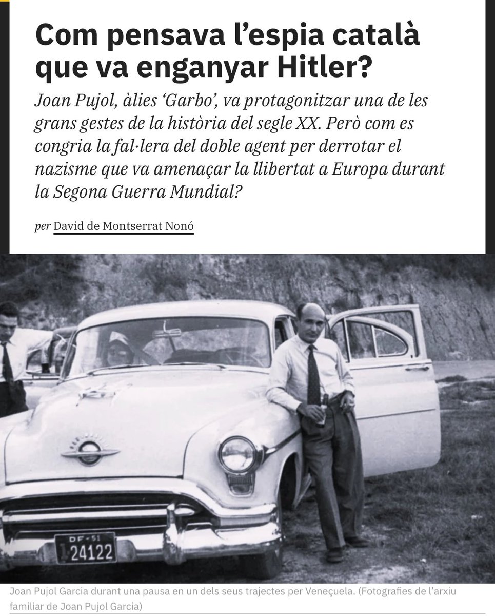 KRLS's tweet photo. Avui se celebra el 80è aniversari del dia clau de la nostra història recent: el desembarcament de Normandia. Aquella fita va marcar l'inici de la fi del règim Nazi i de l'alliberació d'Europa; la base que va fer possible edificar una Europa basada en la democràcia, la llibertat i la prosperitat. 

Un bon dia per recuperar aquesta peça de @dmontserratnono sobre el paper clau de Joan Pujol, alies Garbo, l'agent doble que va enganyar el Hitler sobre el punt exacte del desembarcament de Normandia: https://t.co/XMtqHrZIDv

#DDay80
