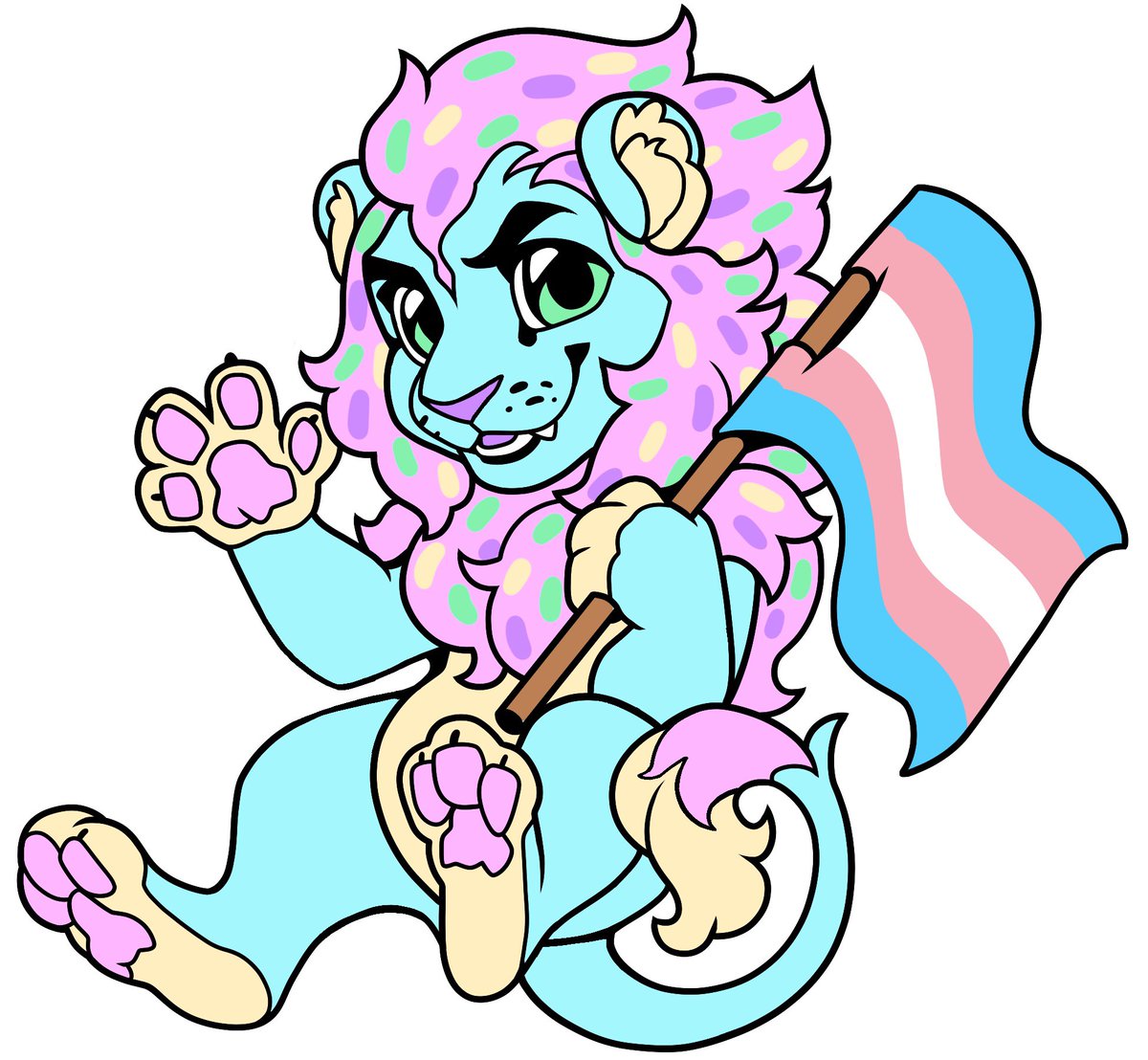 KryTheFloof's tweet photo. Happy Pride!!! 🎉 https://t.co/HYz7hcPuTy