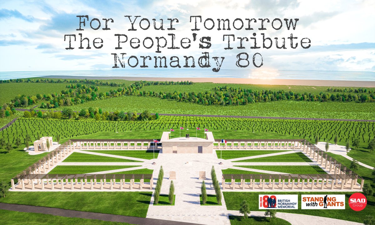 Today is the 80th anniversary of the Normandy Landings that marked the liberation of Europe from Hitler. To honour the bravery and sacrifice of the Allied troops and veterans, an installation capturing 1,475 silhouettes has been placed at the British Normandy Memorial.  #DDay80
