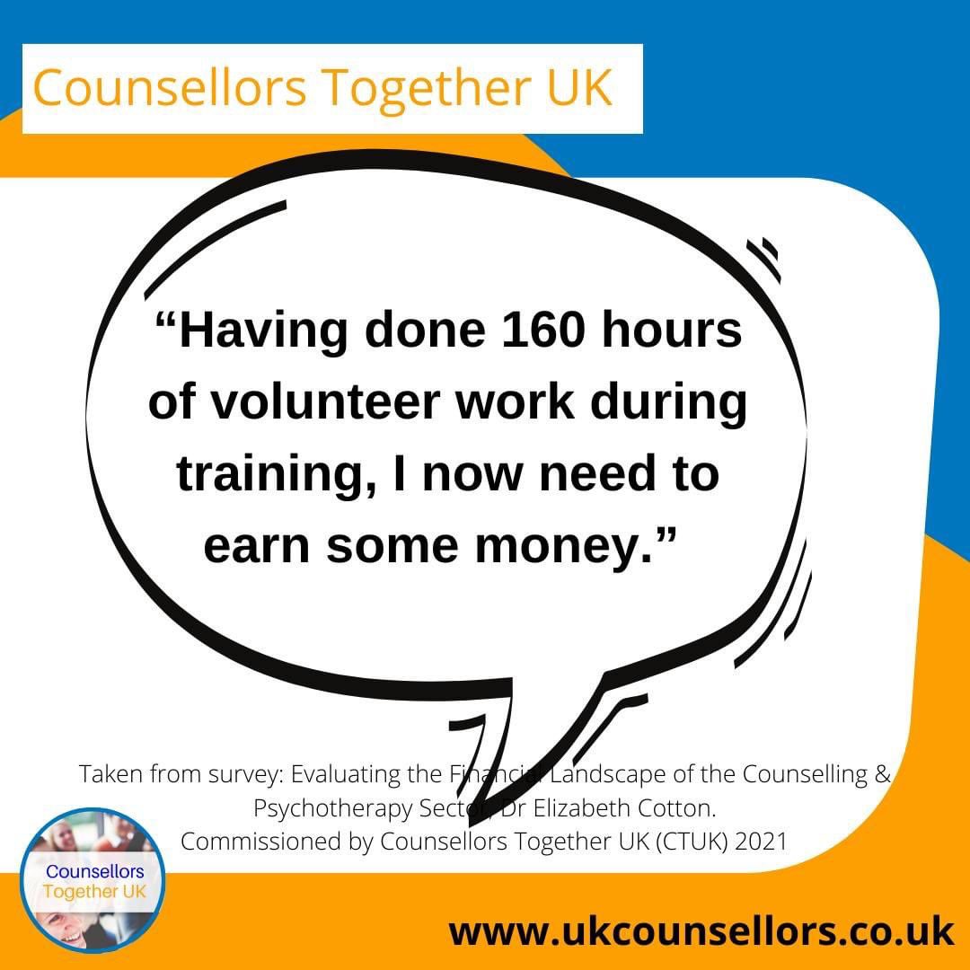 Dear counselling organisations, this is your daily reminder to pay your therapists!

Dear Membership Bodies, this is your daily reminder to challenge organisations who don’t!

#TherapistsConnect #counsellorstogetheruk #therapy #mentalhealth #psychotherapy #counselling #fairpay