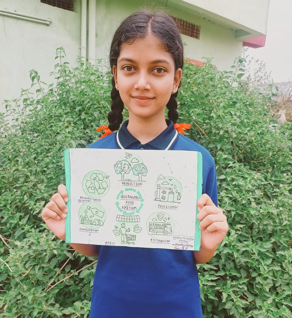 kvgarhwa's tweet image. Under  #LiFE : #LifestyleforEnvironment  students of Vidyalaya have participated in #postermaking &amp;amp; #sloganwriting competitions and practiced the best role for Earth.
Day-2: Adopt a sustainable food system 
@KVS_HQ 
@KendriyaRanchi 
#WorldEnvironmentDay‌ 
@UNEP 
@EduMinOfIndia
