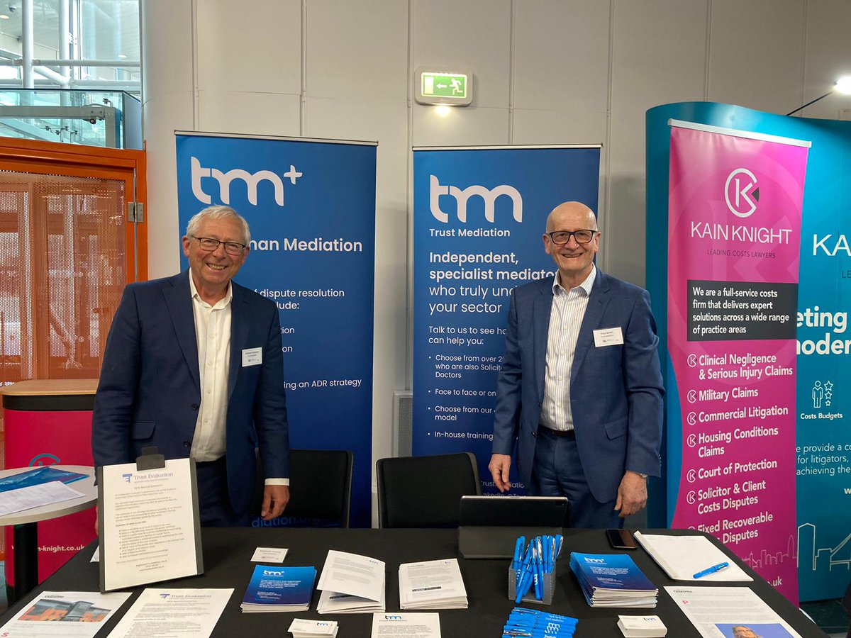 TrustMediation's tweet photo. We’re proud to be here, supporting #SCILED2024 
 
Andrew Hannam and Paul Balen are presenting on the mainstage exploring the toolkit of #disputeresolution options available for #clinicalnegligence claims. https://t.co/01bWUJwEUP