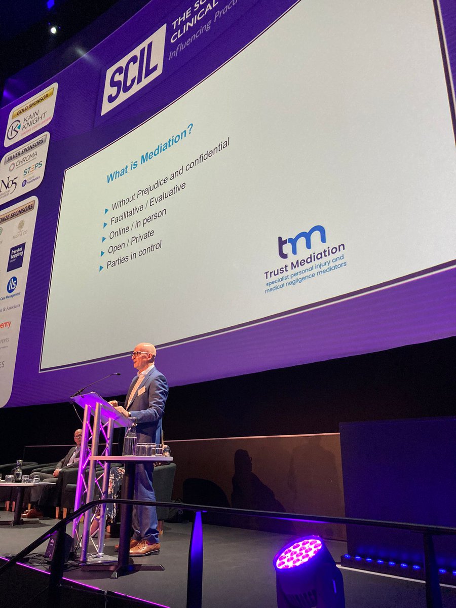 We’re proud to be here, supporting #SCILED2024 
 
Andrew Hannam and Paul Balen are presenting on the mainstage exploring the toolkit of #disputeresolution options available for #clinicalnegligence claims.