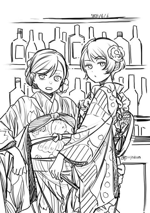 カフェ-の女給さんと言えばエプロンですが20年代なかばから大阪系のカフェーではエプロン無しの店が出てきて他地域の店にも広がっていったそうです(「幻の『カフェー』時代 夜の京都のモダニズム」より) 