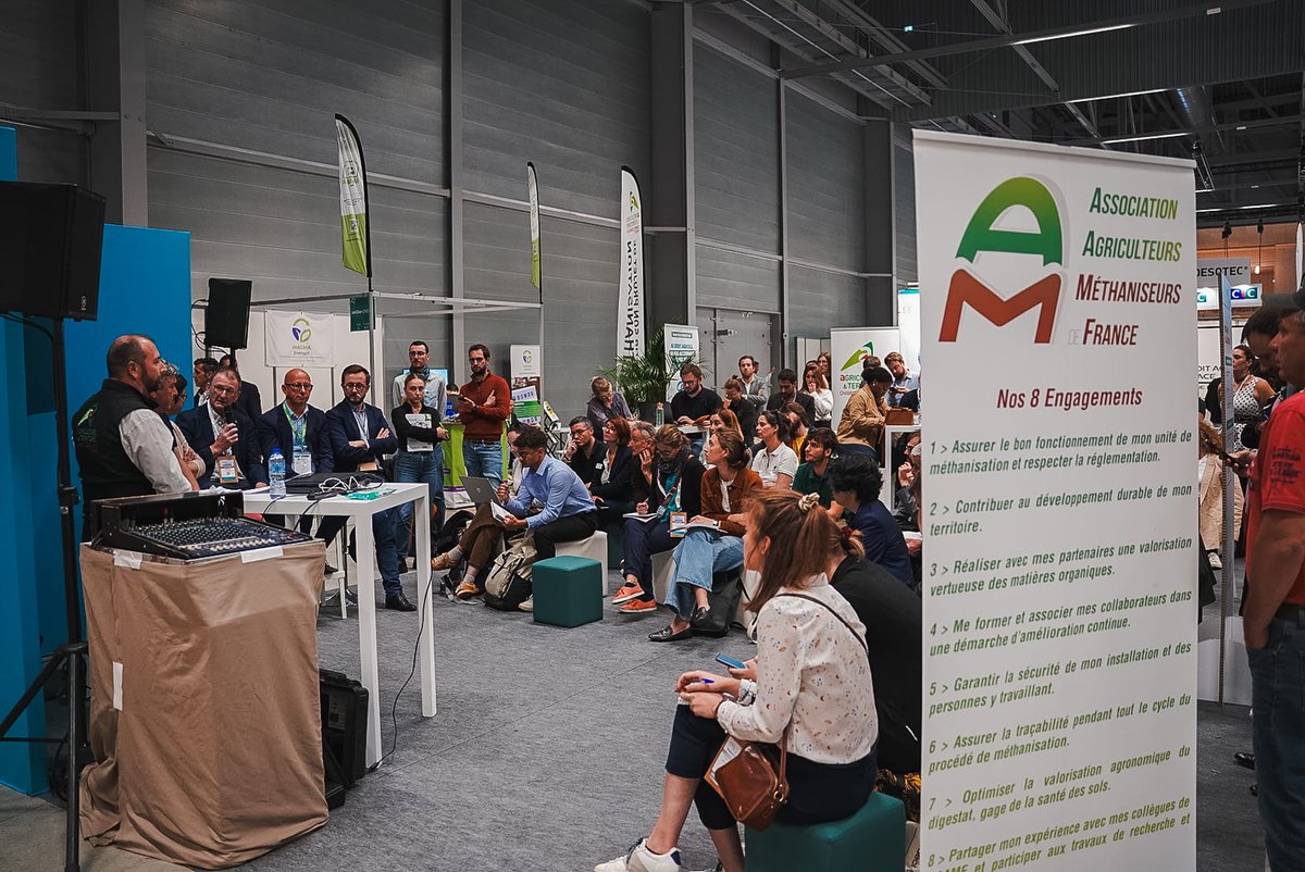 Expobiogaz (@expobiogaz) on Twitter photo 🎤 Etes-vous passé dans l'espace Village Agricole pour assister à une conférence ?
J2 d'Expobiogaz, si vous n’avez pas pu prendre part aux conférences d’hier, elles ont lieu à nouveau aujourd'hui ! 👇
📸 Alexandra Koeniguer
<a href="/AAMF_biogaz/">AAMF</a>
#Expobiogaz2024 #biogaz #gazrenouvelable 🎤 Etes-vous passé dans l'espace Village Agricole pour assister à une conférence ?
J2 d'Expobiogaz, si vous n’avez pas pu prendre part aux conférences d’hier, elles ont lieu à nouveau aujourd'hui ! 👇
📸 Alexandra Koeniguer
<a href="/AAMF_biogaz/">AAMF</a>
#Expobiogaz2024 #biogaz #gazrenouvelable