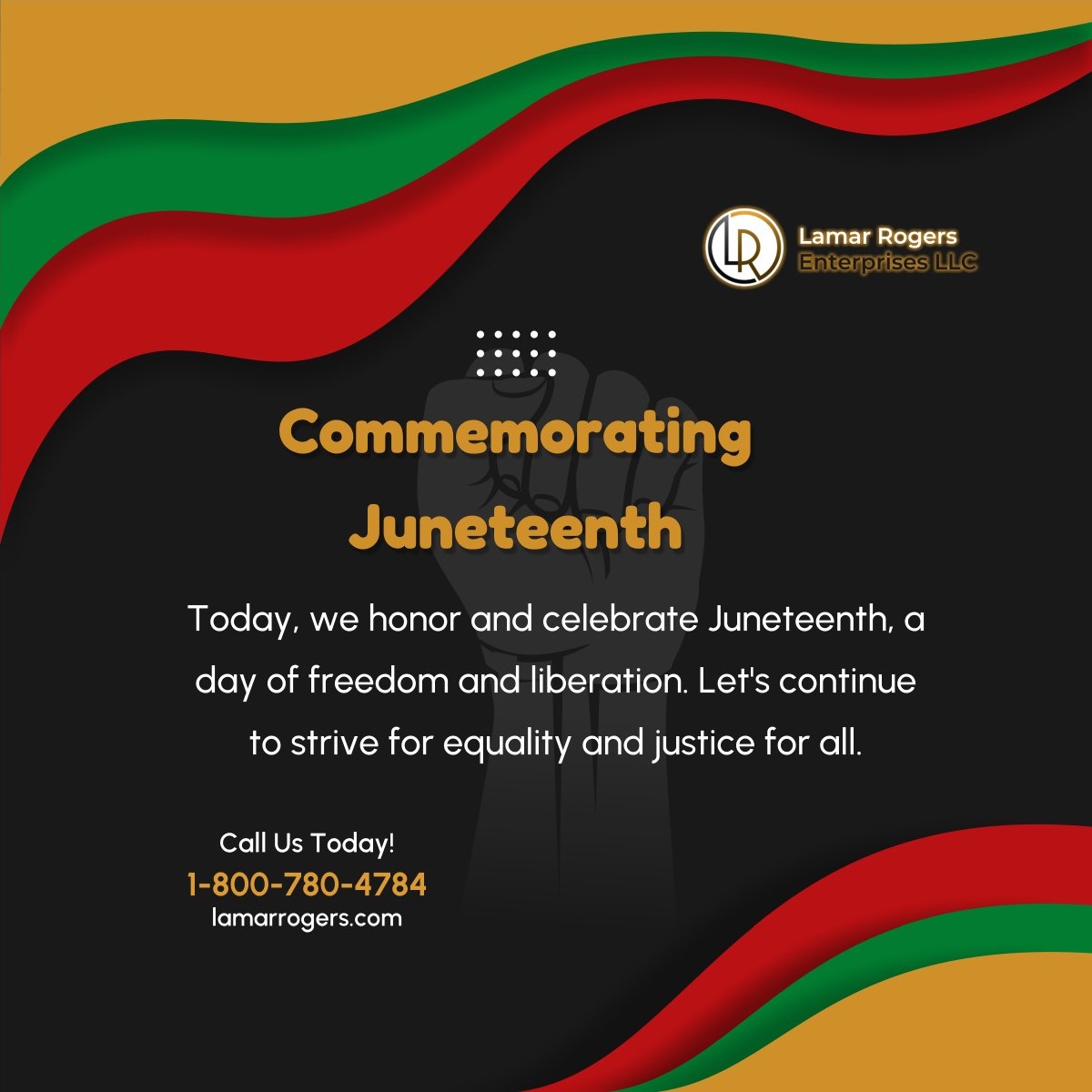 lamarrogersent's tweet photo. Join us in commemorating Juneteenth and reflecting on its significance in our journey toward equality and justice. 

#PittsburghPA #Investor #Juneteenth https://t.co/yepiSUzUyb