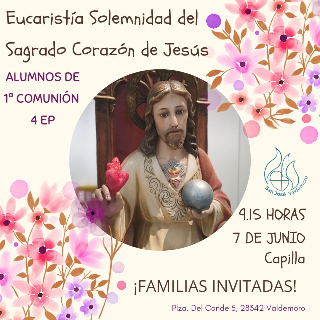 sanjosevalde's tweet photo. 👉#Eucaristía en la #Solemnidad del #SagradoCorazonDeJesús en acción de gracias por la #PrimeraComunión de los alumnos de #4EP
#SanJosé #Since1878 #colegiosHHCC #EducaciónVicenciana #colegiosconalma #niñosquesonríen #pastoral #feyvida https://t.co/lleQ3ONXci