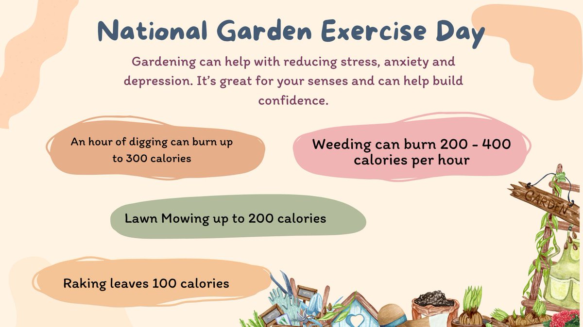 Gardening has so many benefits and really is a great form of exercise! Happy National Garden Exercise Day!