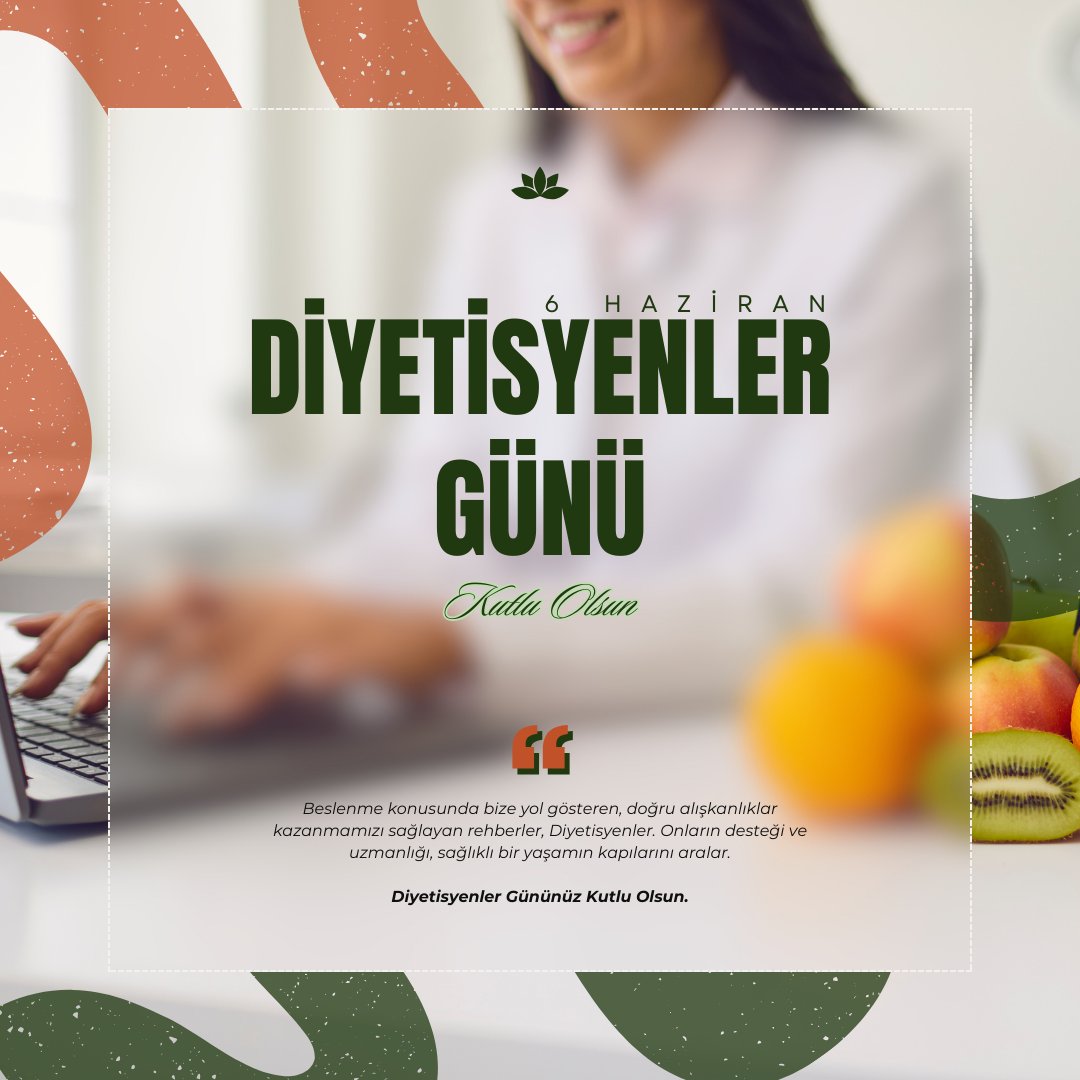 Diyetisyenler Günü kutlu olsun! 🥗💫

 #DiyetisyenlerGünü