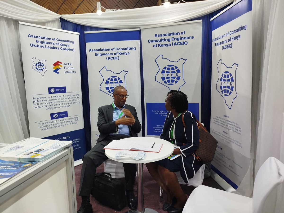 <a href="/ACEK1968/">The Association of Consulting Engineers of Kenya</a> <a href="/AcekFL_Kenya/">ACEK- Future Leaders</a> <a href="/jameskarori/">Eng. James Karori Nyabuto, MSc., PE, CertIOSH.</a> <a href="/fatahabdi25/">Abdifatah jama</a> <a href="/OsanoChristine/">Christine Osano</a> <a href="/KICC_kenya/">KICC_Kenya</a> <a href="/AkinyiAdhoch/">Eng. Barbara Adhoch</a> <a href="/Jairo1John/">John Jairo</a> <a href="/MikeJomo_/">Mike Jomo</a> Through our visionary Chairperson Eng. <a href="/janemutulili/">Eng. Jane Mutulili</a>  ACEK looks forward to engaging with industry stakeholders, sharing knowledge &amp; best practices, &amp; exploring opportunities for collaboration &amp; partnership <a href="/ACEK1968/">The Association of Consulting Engineers of Kenya</a> <a href="/AcekFL_Kenya/">ACEK- Future Leaders</a> <a href="/EngineersBoard/">Engineers Board of Kenya</a> <a href="/TheIEK/">The Institution of Engineers of Kenya</a> <a href="/EngPaulOchola/">Eng Paul Ochola</a>