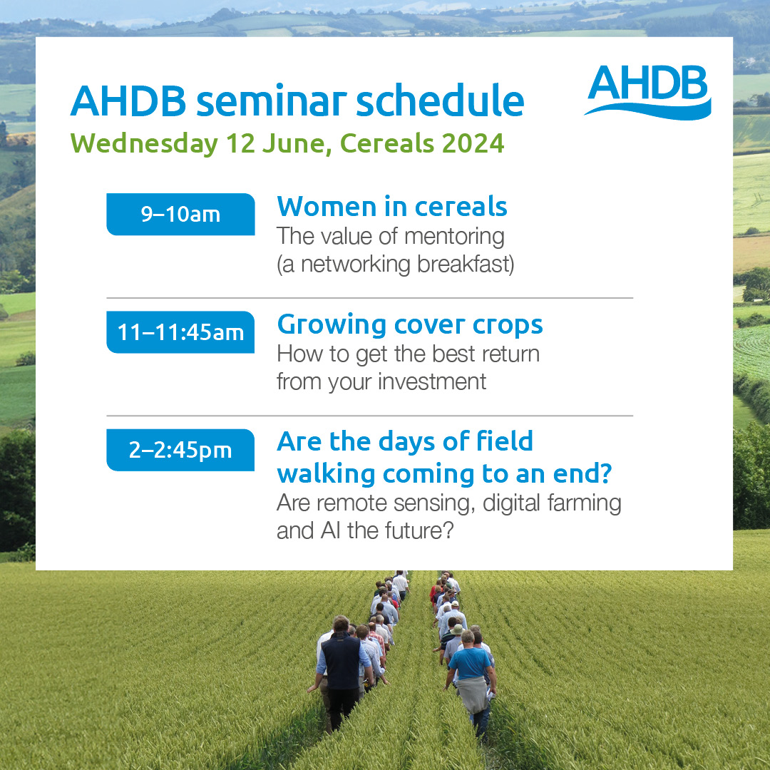 AHDB_Cereals's tweet image. Are you attending @CerealsEvent next week?

Be sure to drop by and chat with @TheAHDB team!

🗣We're bringing an amazing lineup of seminars and speakers - take a look 👇