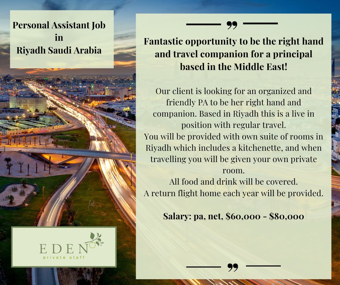 EdenPrivateStaf's tweet photo. Fantastic opportunity to be the right hand and travel companion for a principal based in the Middle East.
https://t.co/0smsl0LcrY
#PersonalAssistant #personalassistants #PA #EA #familyoffice #familyoffices #executivepa #privatepa #privateequity #parecruitment #ExecutiveAssistant https://t.co/lAaYOx9oLZ