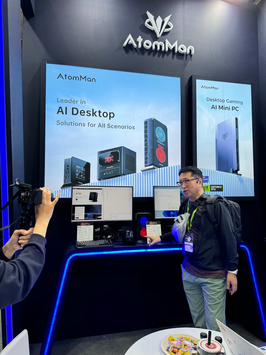 Hi_MINISFORUM's tweet photo. 🚀MINISFORUM is attending COMPUTEX TAIPEI! We’re excited to meet many of our partners.🤝

Date: 04-07 June, 2024
Location: Taipei Nangang Exhibition Center Hall 2 (TaiNEX 2)
Booth No.: Q1212

#computex #MINISFORUM #AtomMan #minipc2024 #computer #laptop