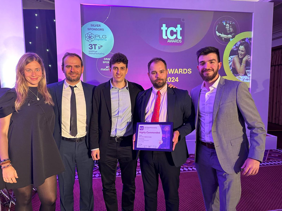 Gpainnova's tweet image. 💥 #GPAINNOVA was awarded 2nd place in the #2024TCTAwards in the #Postprocessing category, with a mention as a Highly Commended innovation for our new #DryLyte Hybrid Finish. 🥈
Visit us today, June 6th, at @TCT3Sixty, at 📍 booth H50, at @thenec! 👋
#TCT3Sixty #TCT3Sixty2024