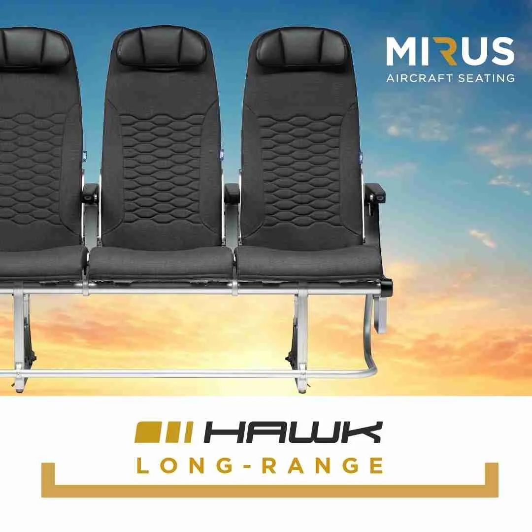 Mirus Hawk LR: Enhanced Comfort Economy Seat for Widebody Aircraft buff.ly/3VeX8Ro