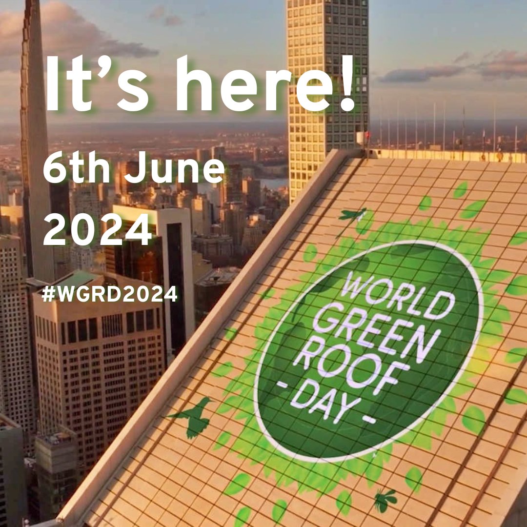 🎉 Happy #WorldGreenRoofDay! 

Today we celebrate the benefits of green roofs. This year's theme: #biosolar solutions—combining #greenroofs &amp; solar panels to enhance biodiversity &amp; generate #renewableenergy.

Keep sharing your projects with #WGRD2024 &amp; inspire others! 🌍