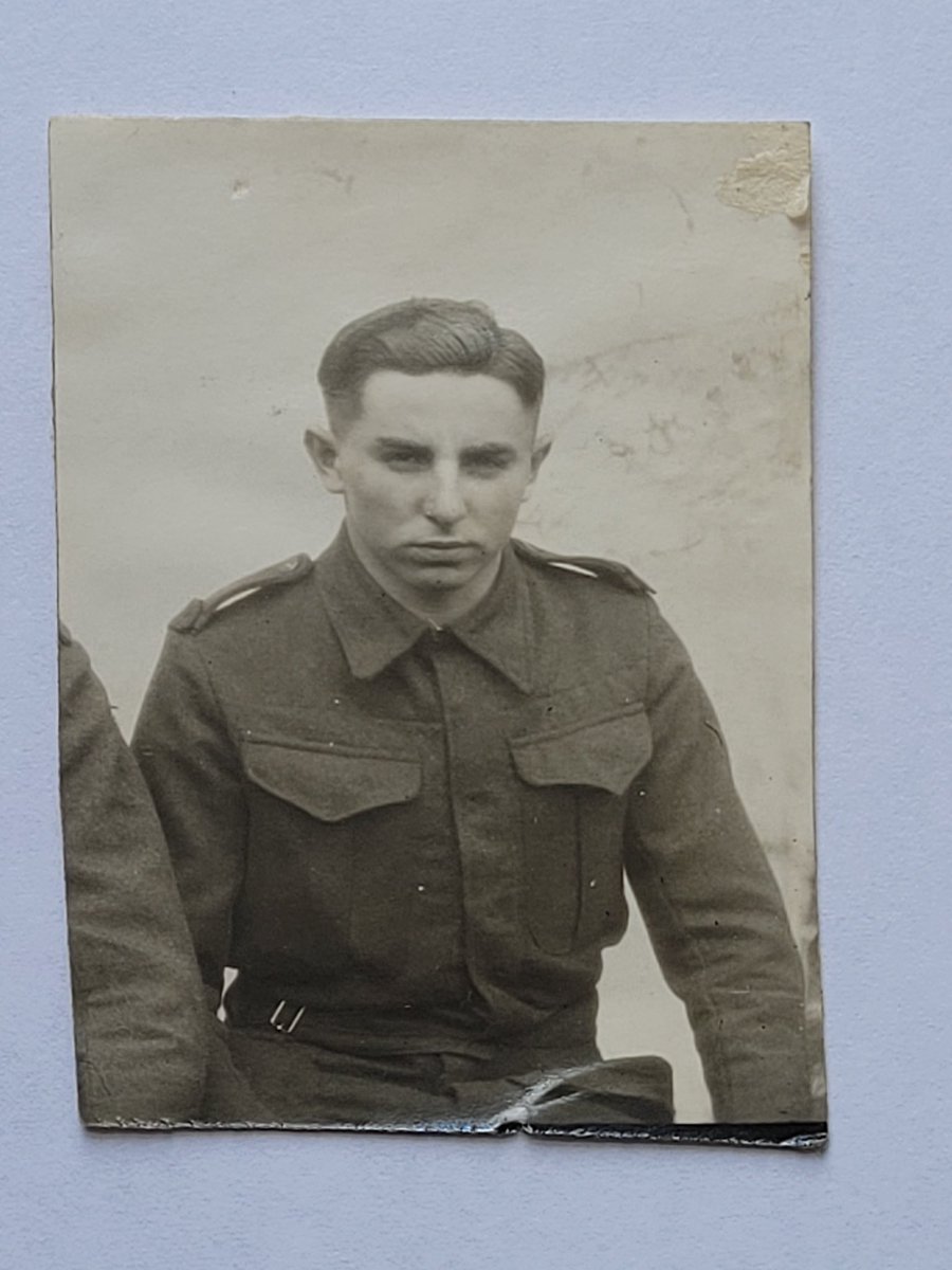 EFDevlin's tweet photo. For the day that’s in it! My Uncle Paddy #dday #80thanniversary Royal Ulster Rifles went in on a horsa glider. Survived and retired to Moycullen, Co Galway. https://t.co/vFMNO9ohFG