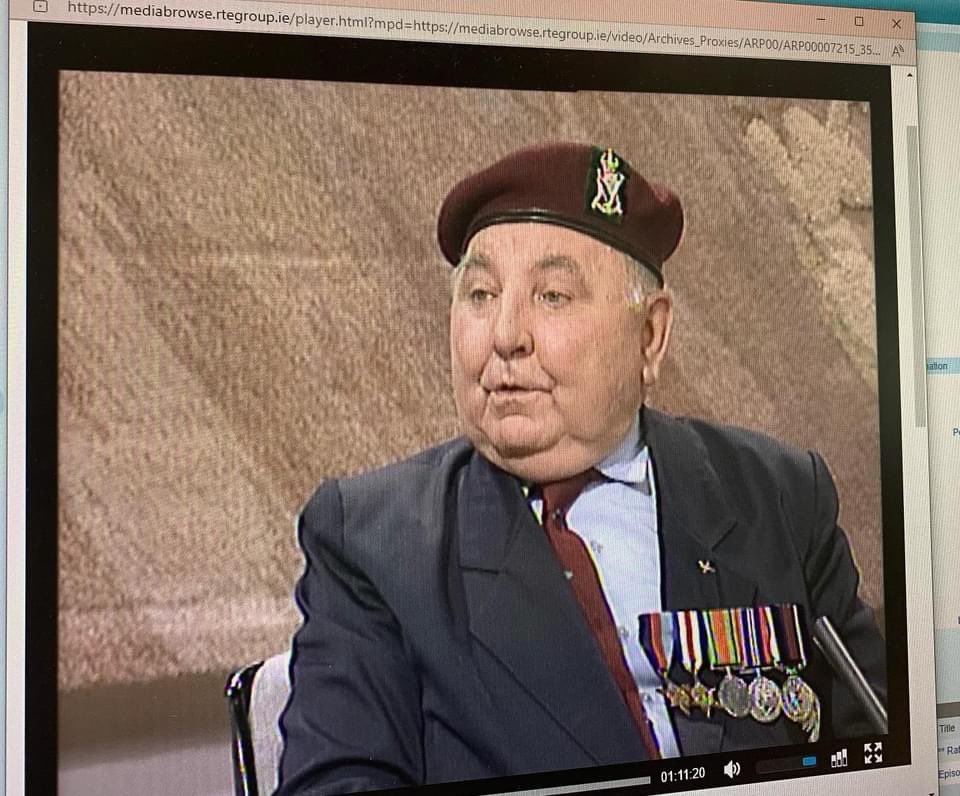 EFDevlin's tweet photo. For the day that’s in it! My Uncle Paddy #dday #80thanniversary Royal Ulster Rifles went in on a horsa glider. Survived and retired to Moycullen, Co Galway. https://t.co/vFMNO9ohFG