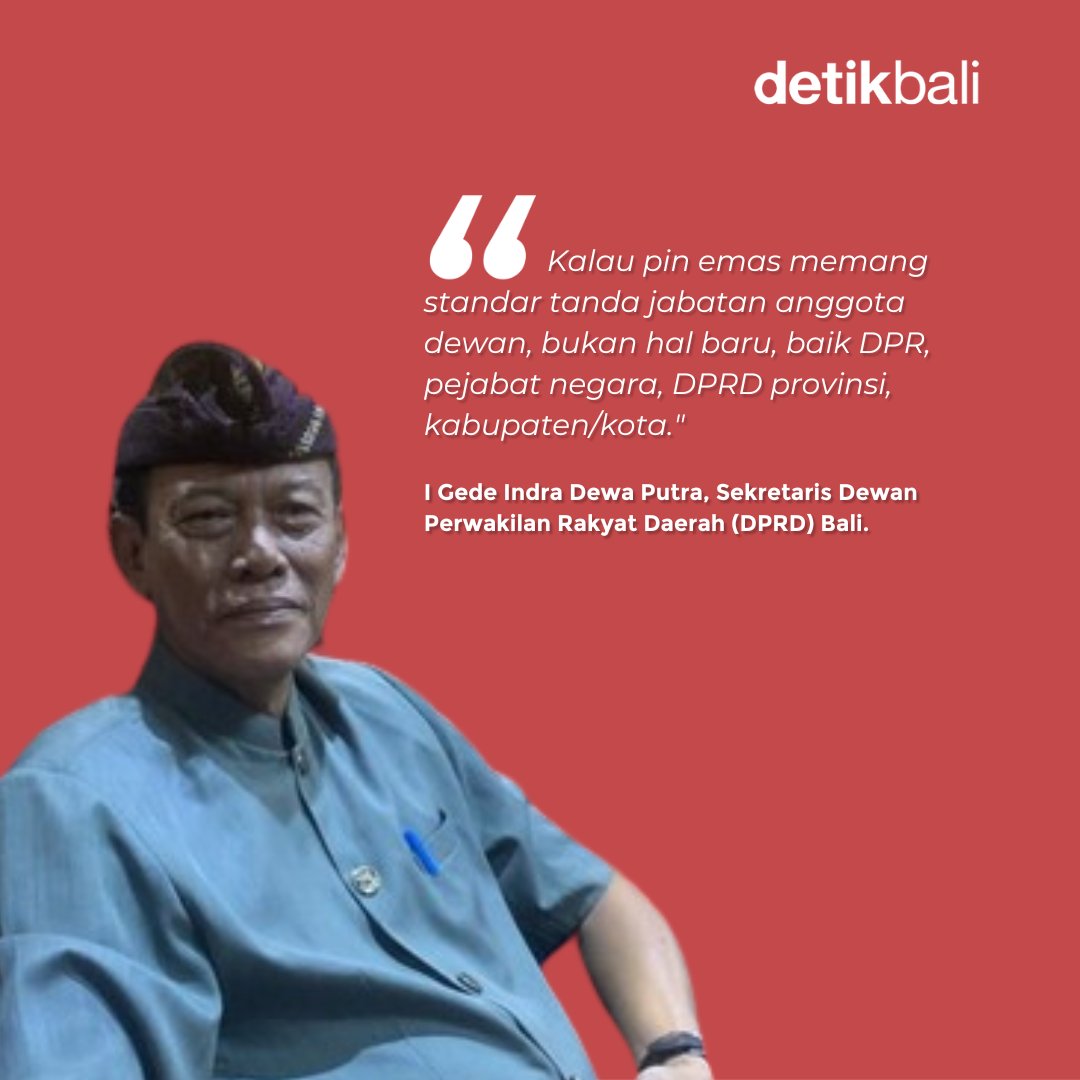 detikbali__'s tweet image. Ada 55 anggota dewan terpilih yang bakal menerima pin emas seberat 10 gram! 
#PinEmas #AnggotaDewan #DPRDBali