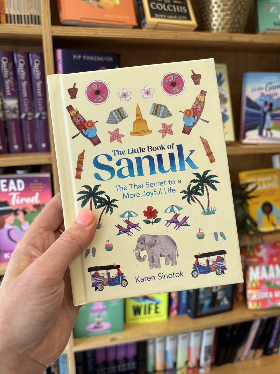 📢 Less Sunak; more Sanuk!!!!! 📢 Happy publication day, Karen Sinotok! This beautiful hardback - THE LITTLE BOOK OF SANUK - is out today and already it’s bringing a bit of Thai sunshine, joy and fun into my day! ☀️🥳🌸🔫🇹🇭🐘 <a href="/DHAbooks/">David Higham Books</a> <a href="/HarperCollinsUK/">HarperCollinsUK</a>