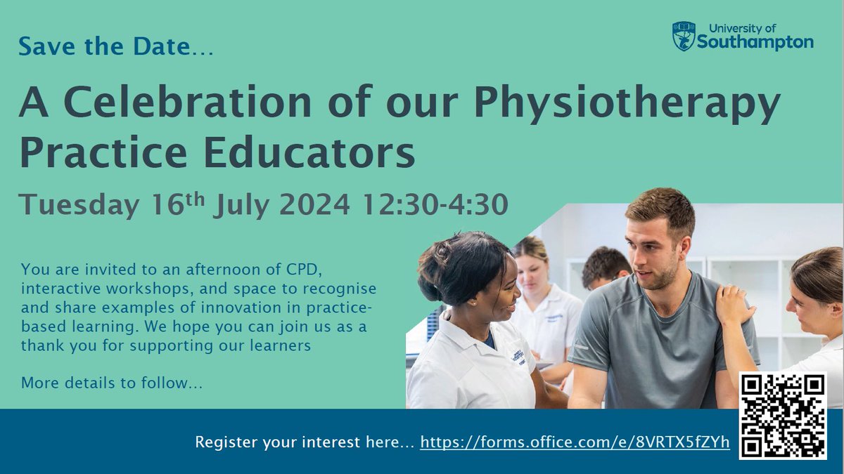After the success of last year we are looking forward to recognising and celebrating all the amazing work of our practice educators, hope you can make it! forms.office.com/e/TER13gwDf6 <a href="/HIOW_CPEP/">HIOW ICS - Clinical Placement Expansion Programme</a> <a href="/HHFT_Therapies/">HHFT Therapies</a> <a href="/UHSHCSAHP/">UHS Healthcare Sci & Allied Health Professional Ed</a> <a href="/LETSolent/">Learning Environment Team #TeamSolent</a> <a href="/SHFT_AHP/">Southern Health AHP</a> <a href="/FrimleyICSAHPs/">FrimleyICSAHPs</a> <a href="/thecspstudents/">CSP Students</a>