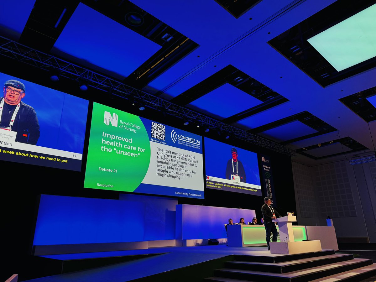 "[Homeless people] are not unseen, we're not looking." - Geoff Earl #RCN24