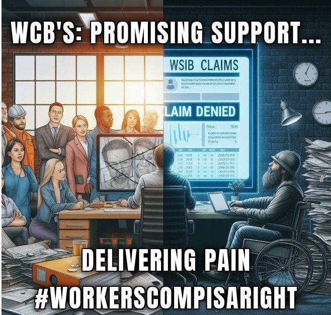 PhoenixRizin09's tweet photo. #wsib #wcb Promising Support....Delivering pain.💔
📢 It's time to hold them Accountable and fight for Justice. 

#WorkersRights #Workers  #workerscompisaright #federalwcb #iwujc https://t.co/zyUqqU89Qy