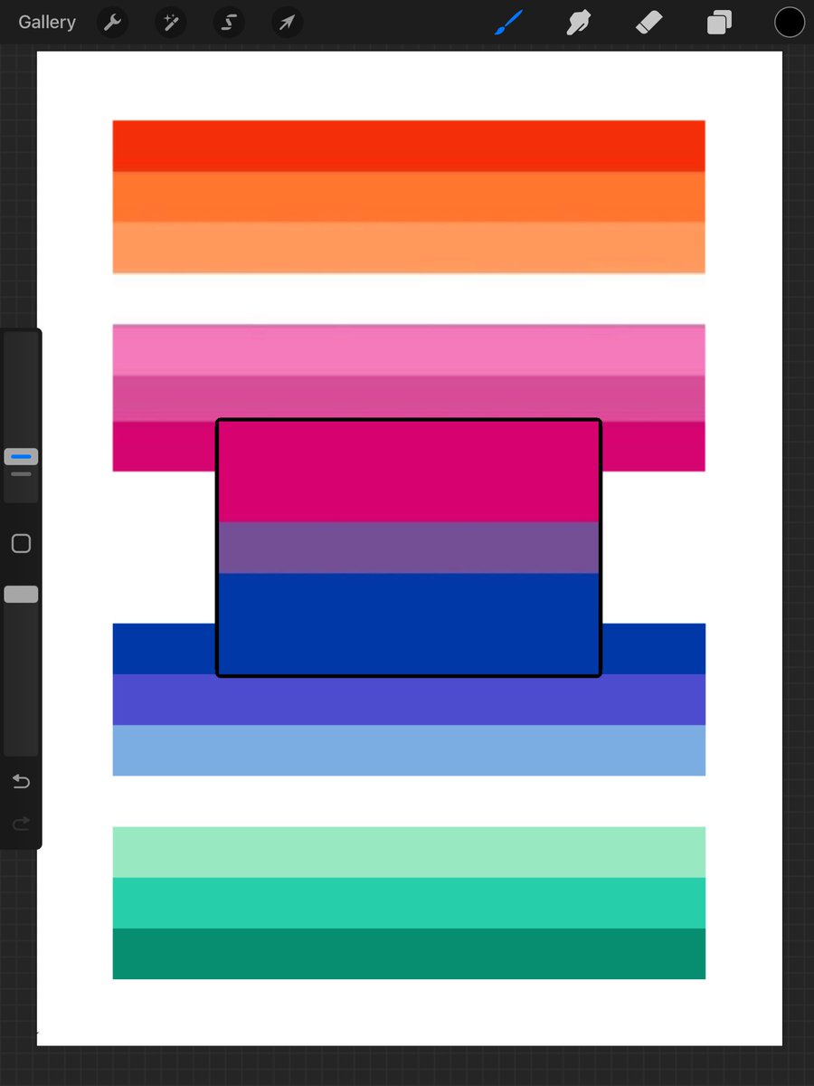 joltjot's tweet photo. if you put the bi flag colors on the bottom of the lesbian &amp; gay flags they're so fucking cool looking https://t.co/r6j6H5Shfd