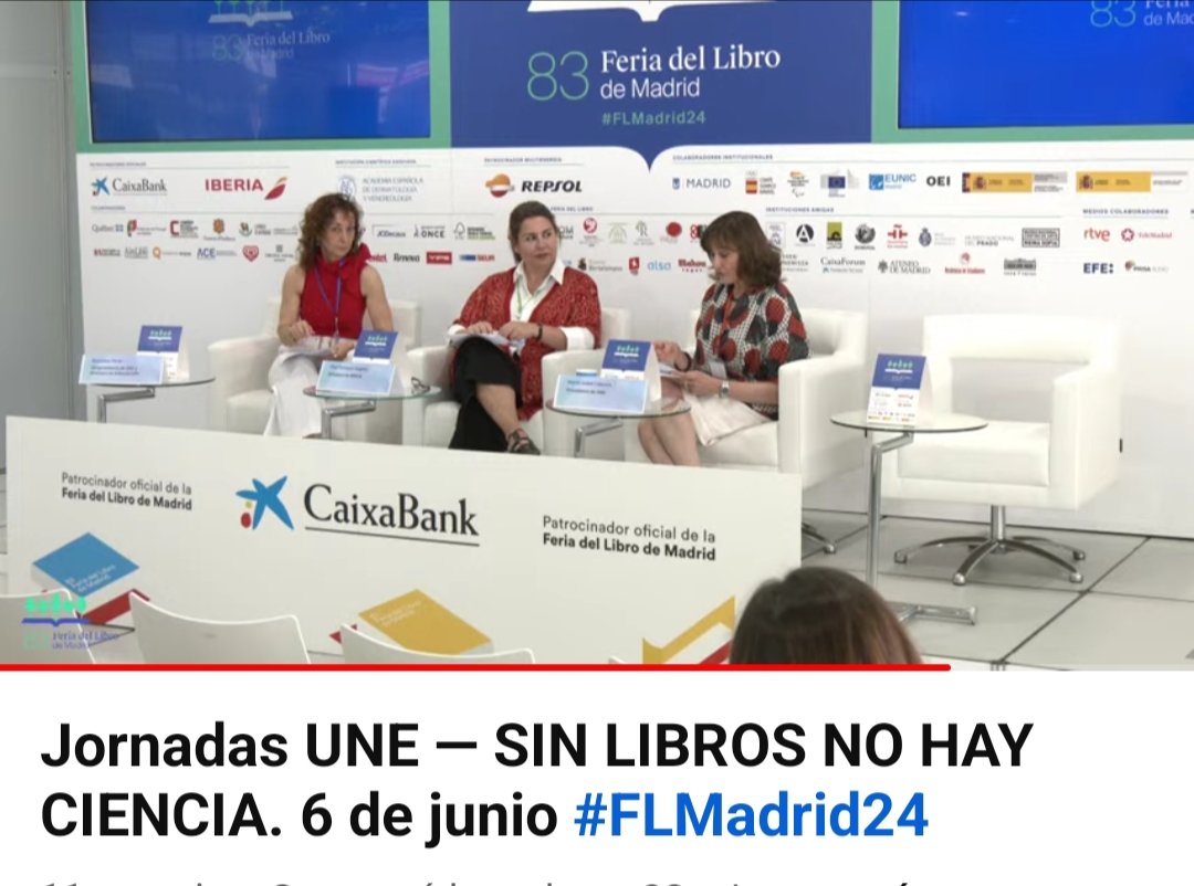 Mª. Isabel de Páiz (@de_paiz) on Twitter photo #FLMadrid24 Jornadas <a href="/unelibros/">Edición Universitaria</a>
📌<a href="/PilarPaneque/">Pilar Paneque</a> : "Ir a la raíz del sistema de evaluación y aplicar un cambio cultural no ha sido fácil, pero sí necesario" #sexenios <a href="/ANECAinfo/">ANECA</a>
📌#MaribelCabrera: "Nuestras editoriales universitarias han colaborado en su mejora e implementación" #FLMadrid24 Jornadas <a href="/unelibros/">Edición Universitaria</a>
📌<a href="/PilarPaneque/">Pilar Paneque</a> : "Ir a la raíz del sistema de evaluación y aplicar un cambio cultural no ha sido fácil, pero sí necesario" #sexenios <a href="/ANECAinfo/">ANECA</a>
📌#MaribelCabrera: "Nuestras editoriales universitarias han colaborado en su mejora e implementación"