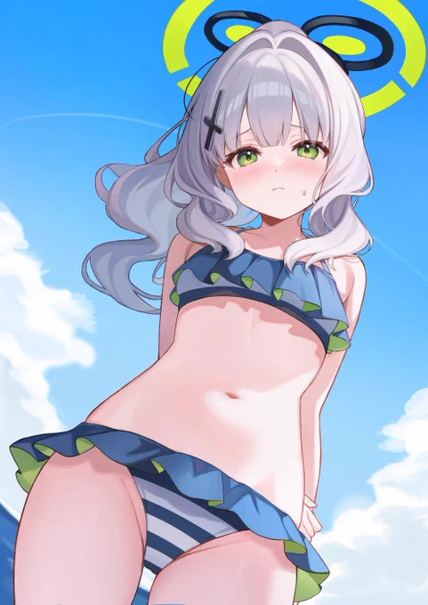 ハレのビキニ#ブルアカ 