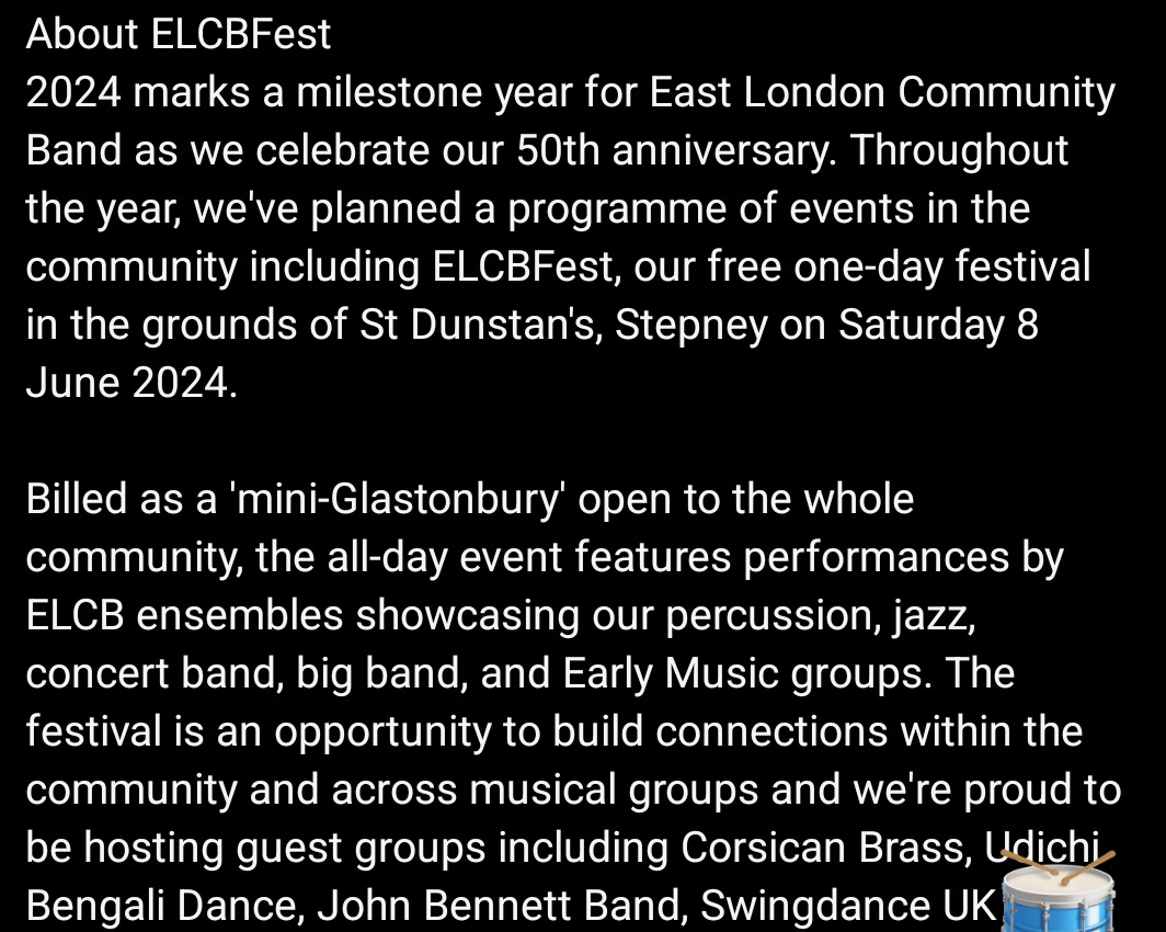 EastLondonCommunityBand tweet media