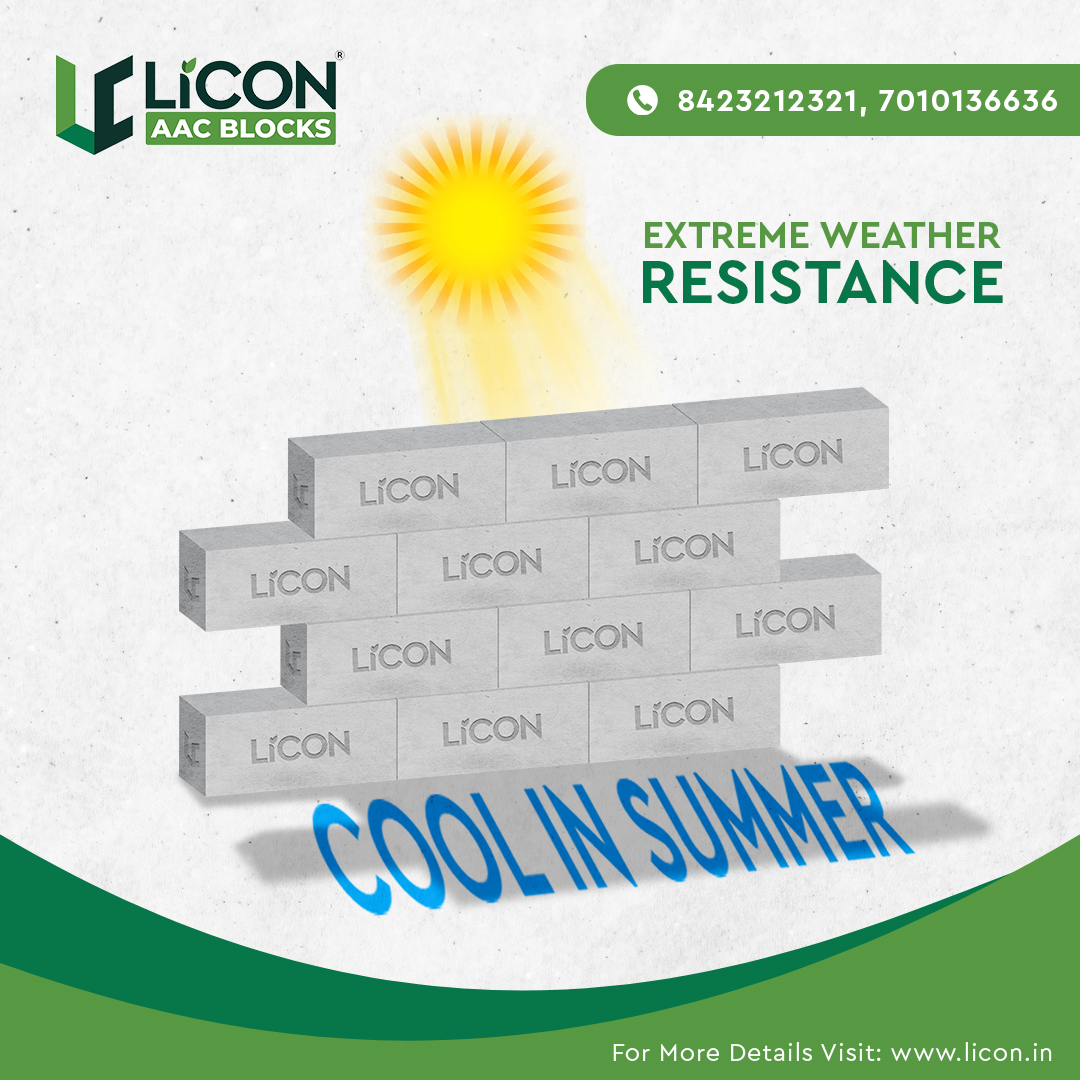 LiconAACBlocks's tweet image. 🌟 Build strong, live cool! 🌞❄️ LICON AAC Blocks offer extreme weather resistance, keeping your home cool in summer with LICON! 💪🏡

#LICONAACBlocks #ExtremeWeatherResistance #CoolInSummer #SmartBuilding #SustainableLiving #ConstructionInnovation #BuildStrong #EcoFriendly