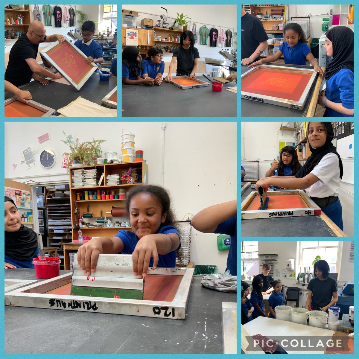 A fantastic morning spent at <a href="/ThePrinthaus/">The Printhaus</a> learning how to transfer our welsh symbols into screen prints. These prints will be sewn together with work completed in Lesotho to create a special partnership blanket🏴󠁧󠁢󠁷󠁬󠁳󠁿❤️ 🇱🇸 Thank  you  <a href="/ThePrinthaus/">The Printhaus</a>   #nppexpressivearts <a href="/DolenCymru/">Dolen Cymru Lesotho</a>