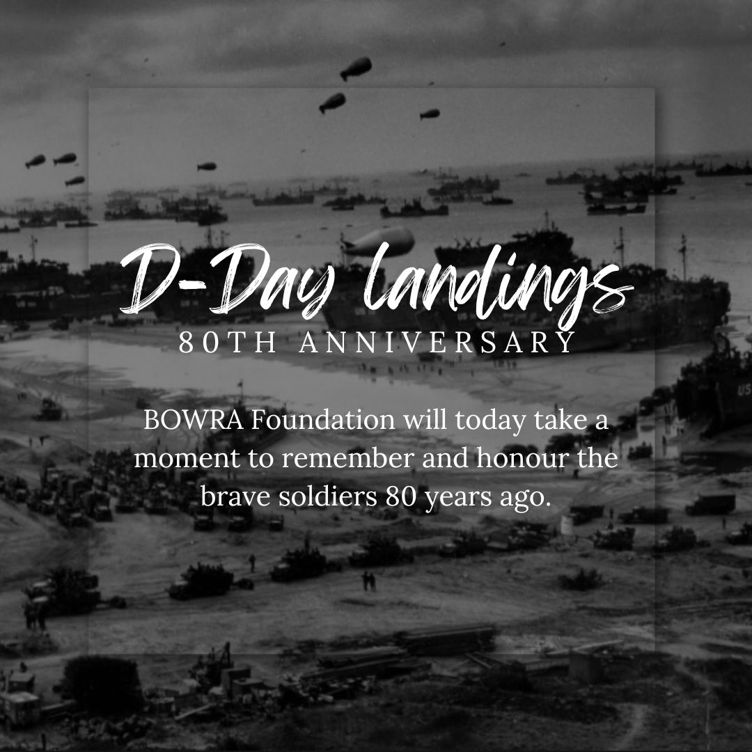 BowraFoundation's tweet photo. ๐ Today we remember #DDay, the pivotal moment in WWII that marked the start of the Allied invasion of Normandy on June 6, 1944.
Let's honour their legacy and never forget the cost of our freedom. #RememberDDay #Heroes https://t.co/kUbjusBTAQ