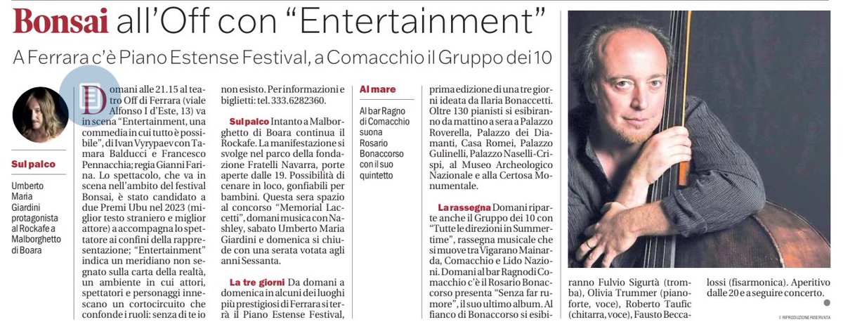 Oggi su <a href="/nuovaferrara/">la Nuova Ferrara</a> con #FestivalBonsai