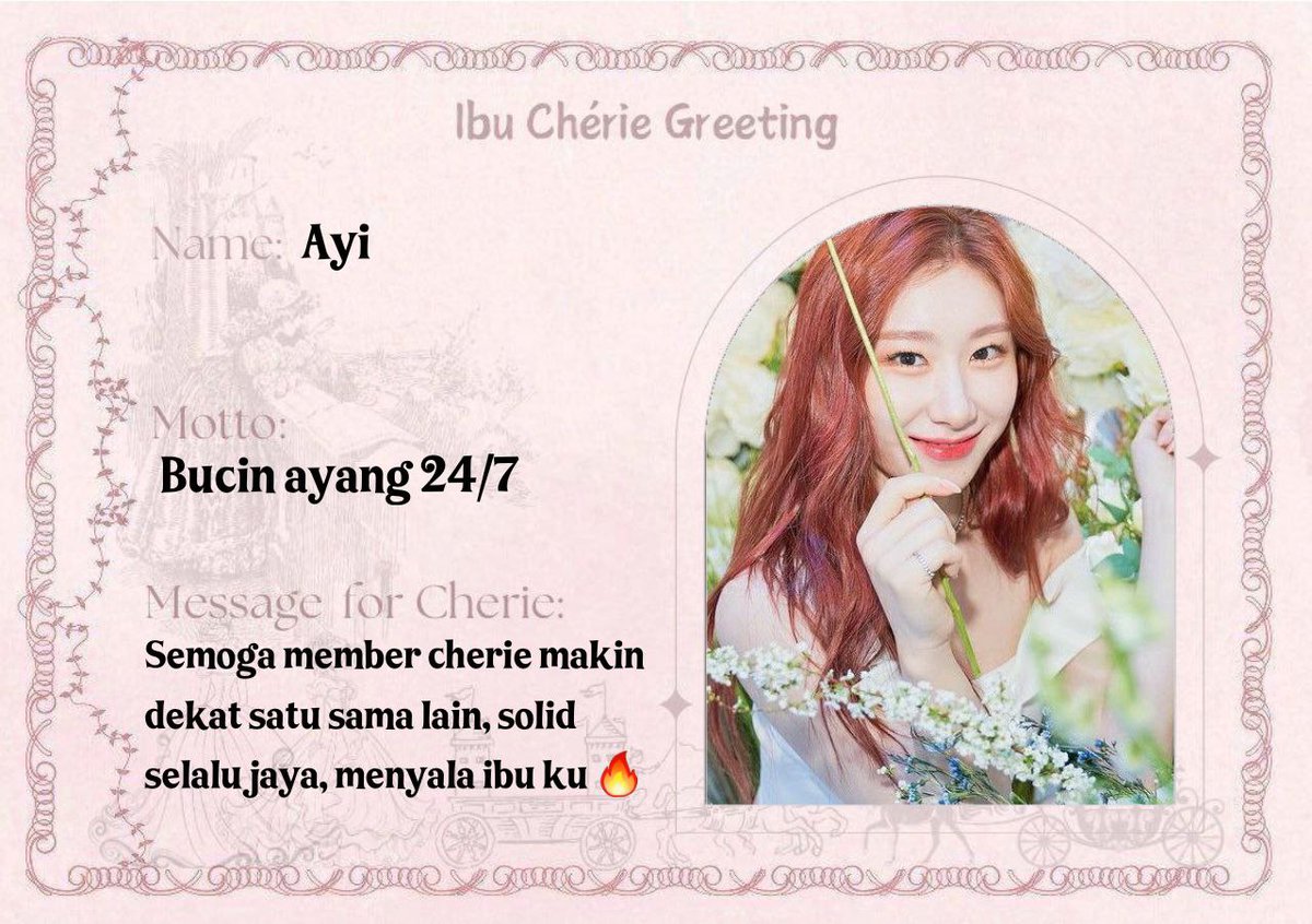 haloo kenalin aku ayi, dipanggil ayi atau ay, mau manggil sayang juga boleh xixi. salam kenal member ibu semoga kita bisa akur 🤗 btw ada yg mau bunga ga? 🌷