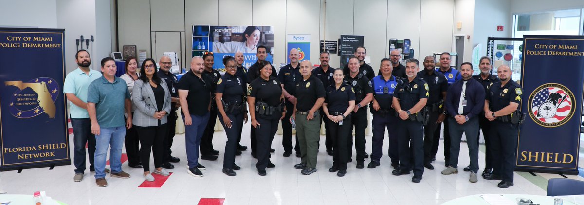 🛡️Florida Shield Network Quarterly meeting. Thank you <a href="/MedleyPolice/">Medley Police</a> for hosting this event @sysco. <a href="/MiamiPD/">Miami PD</a> <a href="/MoralesMiamiPD/">Chief Manny Morales</a> <a href="/CButlermpd/">Chiquita F. Butler</a> <a href="/AlbertGuerraMPD/">Major A. Guerra</a> <a href="/ACooperMPD/">Commander A. Cooper</a> <a href="/aventurapolice/">Aventura Police</a> <a href="/PPinesPD/">Pembroke Pines PD</a> <a href="/PinecrestPolice/">Pinecrest Police</a> <a href="/BocaPolice/">Boca Raton Police</a> <a href="/FAANews/">The FAA ✈️</a>