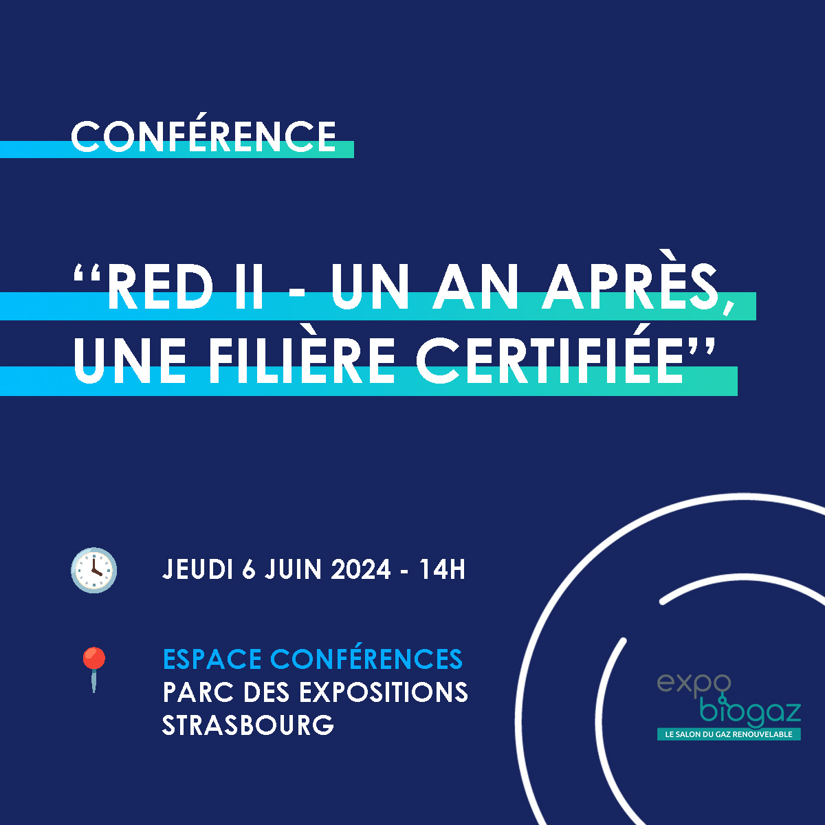 [<a href="/expobiogaz/">Expobiogaz</a>] - RED II
Participez à la conférence sur la certification #REDII et échangez avec des professionnels comme Julie Perrot, ingénieure méthode et process <a href="/ENGIE_Bioz/">ENGIE BiOZ, 100% filiale du groupe ENGIE</a> 

🕓Jeudi 6 Juin - 14h
📍Parc des Expositions - Espace Conférences

#enr #biogaz #biomethane #gazvert