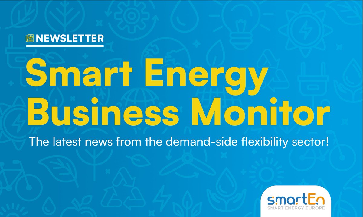 If you missed our #𝗦𝗺𝗮𝗿𝘁𝗘𝗻𝗲𝗿𝗴𝘆 Business 𝗠𝗼𝗻𝗶𝘁𝗼𝗿 newsletter, we've got you covered!

Check out a roundup of news from companies that set the bar high &amp; lead the way towards the clean #EnergyTransition!

🔗mailchi.mp/smarten/smart-…
✍️ bit.ly/3cNu1lT