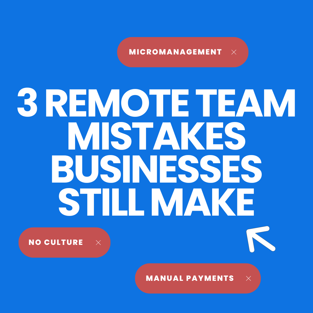 freelbee_'s tweet photo. 3 remote team mistakes STILL holding your business back 👀 

Working remote is awesome, but some things can hold you back. 

Here's how to fix them — read the thread ↓ https://t.co/6MSAws3wsU