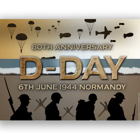 6th June 2024 marks the 80th Anniversary of the D-Day landings.

We will remember them 🌹 🕊

#DDay80 #remember #lestweforget #DDay #veterans