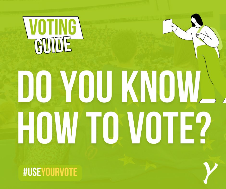 YVoteEU's tweet photo. Do you know how to vote in the European Elections? 🇪🇺 We've got you covered! 

📢 Check our Voting Guide at https://t.co/pQ09mF2mr6.

#YVote #2024EuropeanElections #EP2024 #UseYourVote https://t.co/9tXXZUIUOa