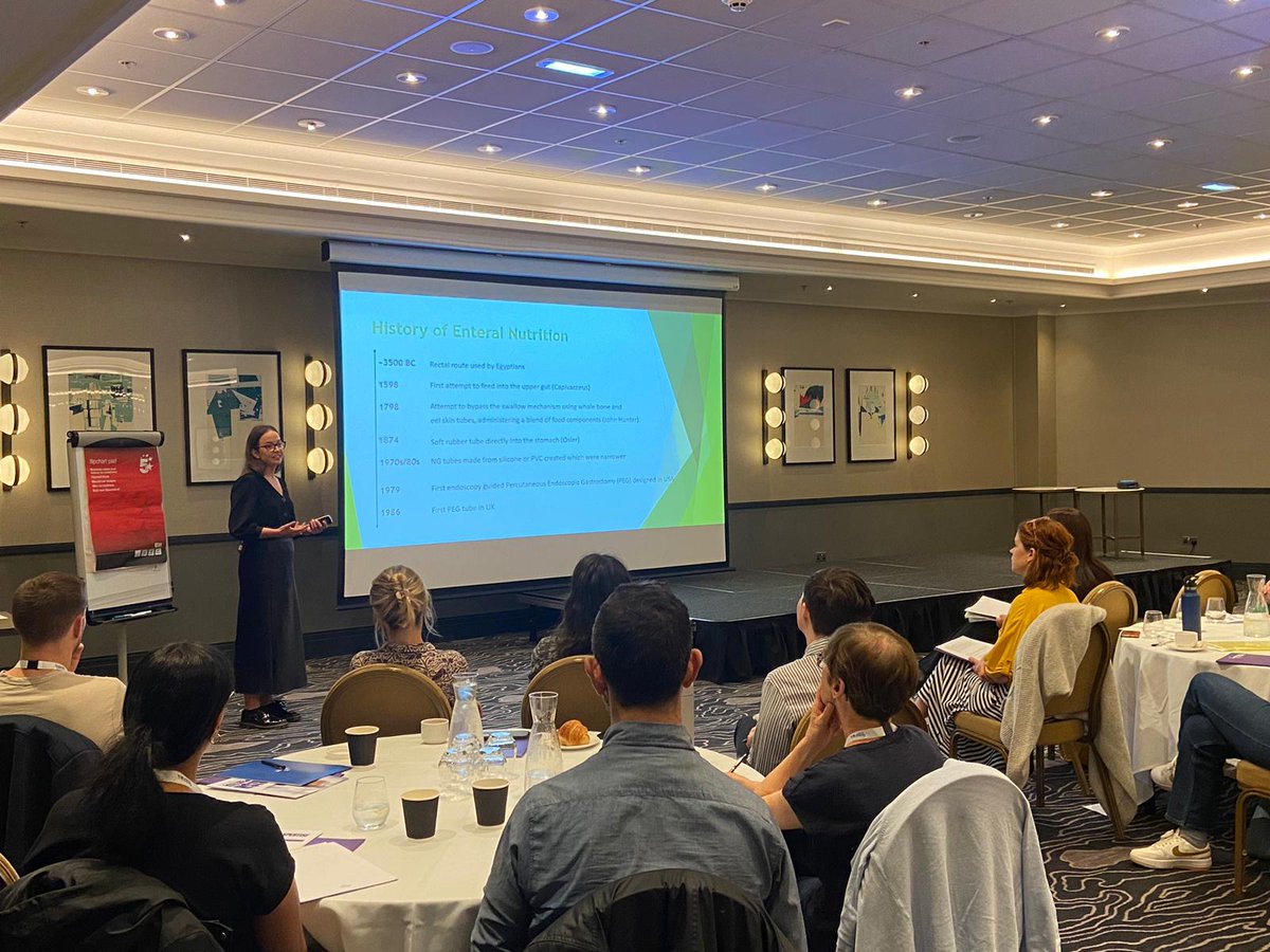 NutriciaHCPUK's tweet photo. Our first speaker of the day is @Helenbeagan1 , Specialist Home Enteral Feeding Dietitian of Sheffield Teaching Hospitals, who will be discussing the evolution of enteral feeding.
#EnteralFeedingEssentials https://t.co/kCgchguxtM